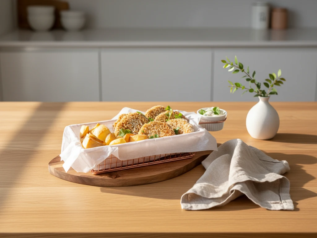 Roślinne nuggetsy rybne