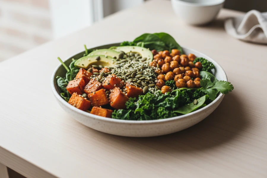 Co w diecie roślinnej poprawia zdrowie psychiczne - produkty bogate w błonnik wspierające oś jelitowo-mózgową