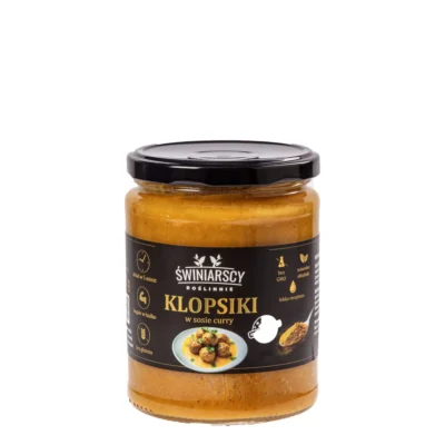 Wegańskie klopsiki w sosie curry