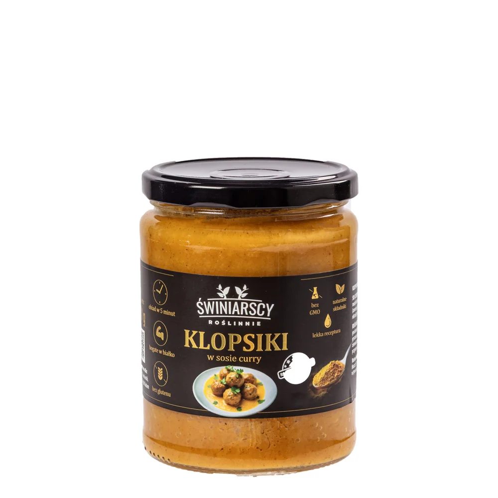 Roślinne klopsiki w&nbsp;sosie curry