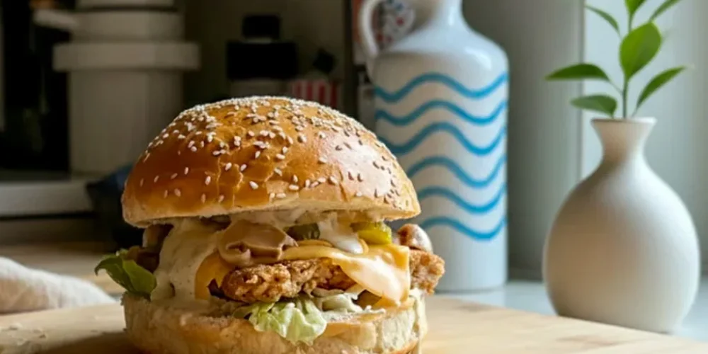 Burger roślinny „a’la ryba”