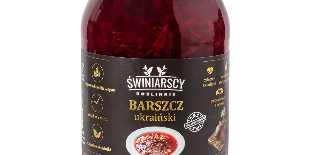 Wegański barszcz ukraiński w słoiku
