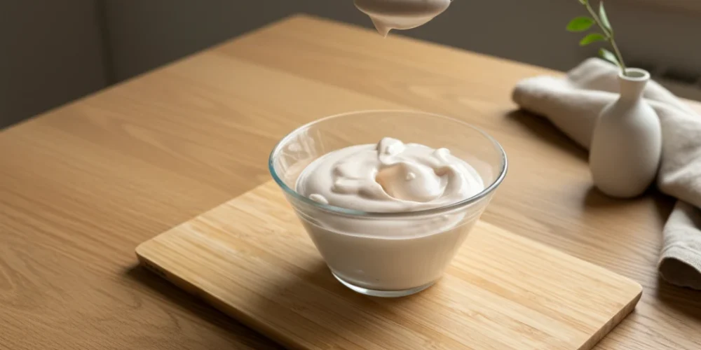 Domowy majonez bez jajek z aquafaby