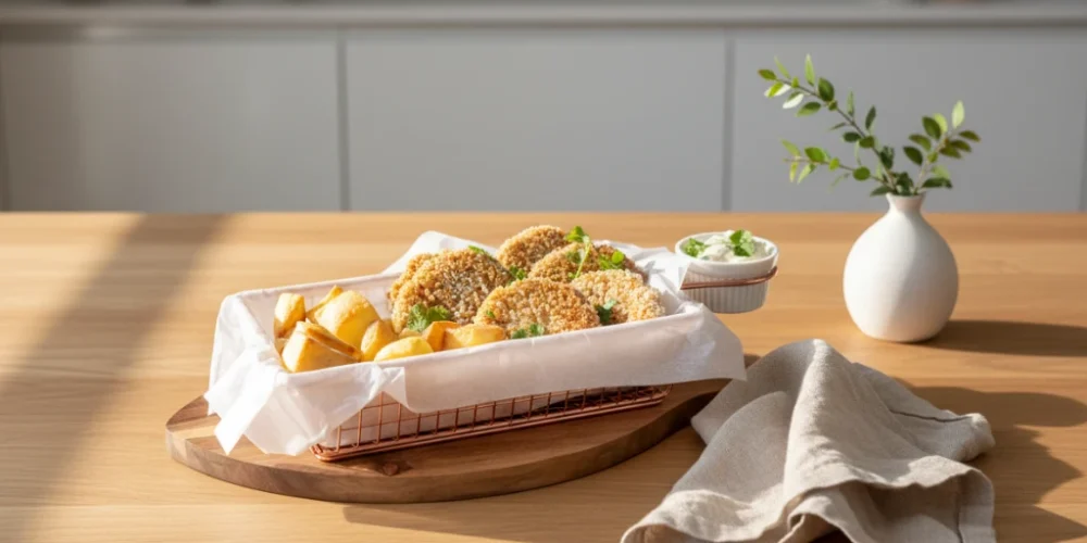 Roślinne nuggetsy rybne